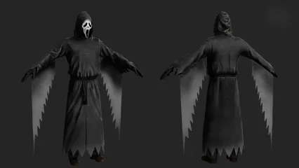 次时代死神来了 刺客 杀手 恐怖杀手鬼脸 Ghost Face 毒蛇幽灵 死亡杀手 幽灵恶魔带绑定