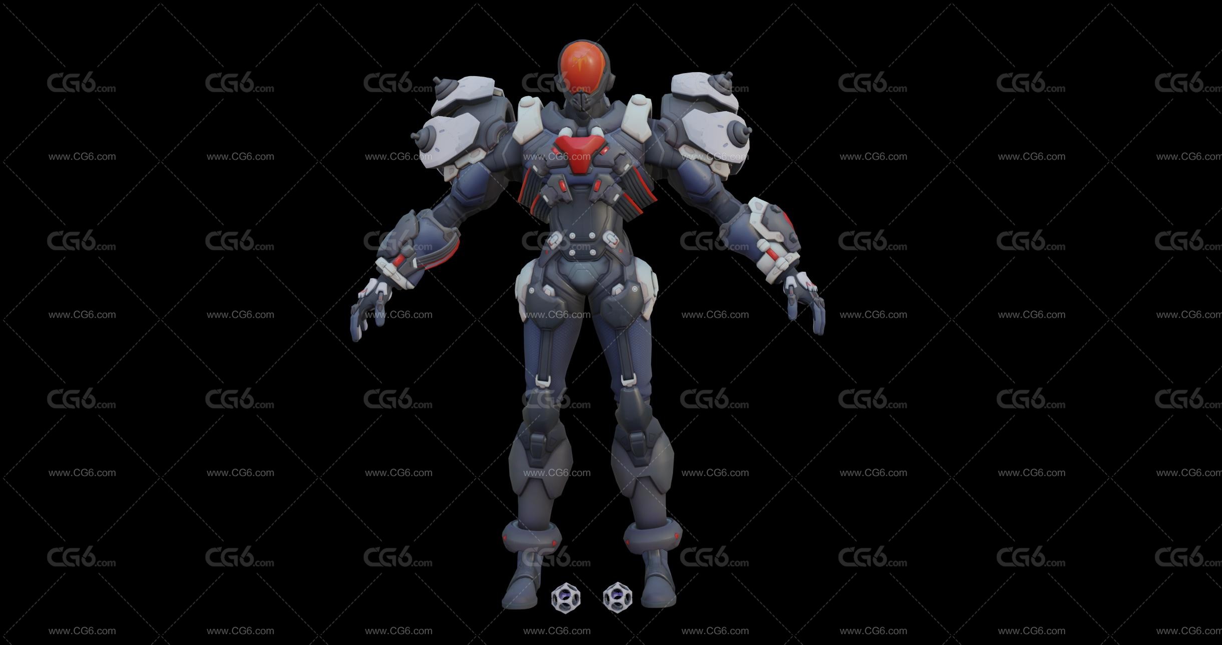 机器战警 MECH 机械特警 科幻机器人 robot 机甲战士 未来战士 科幻战士 太空战士带绑定-2