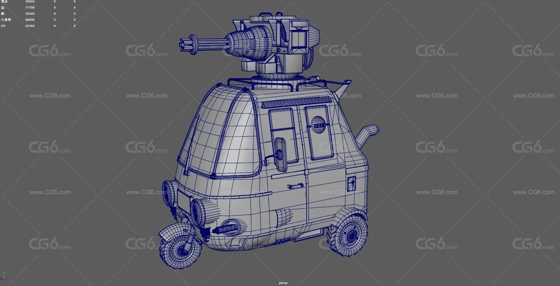武装三轮车 三轮车 三轮摩托 交通工具 带蓬三轮车 加特林机枪 车载机枪 武装车辆 机枪-13