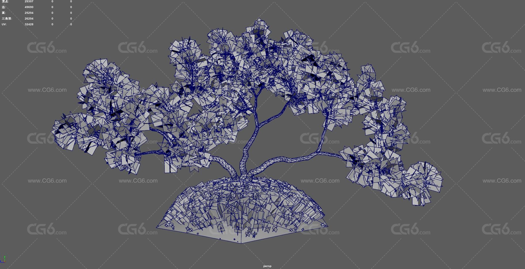 园艺树木 古橡树 景观树木 植物 园林树木 老树木 古树 场景树木 园林行道树 大树 异形树-14