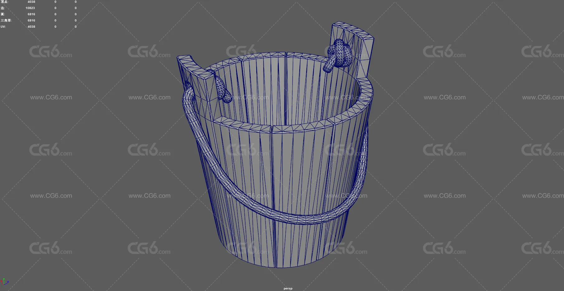 木桶 水桶 古代木桶 木制水桶 水井桶 手提木桶 古代工具 打水工具 洗脚桶 老式木桶 旧桶-10