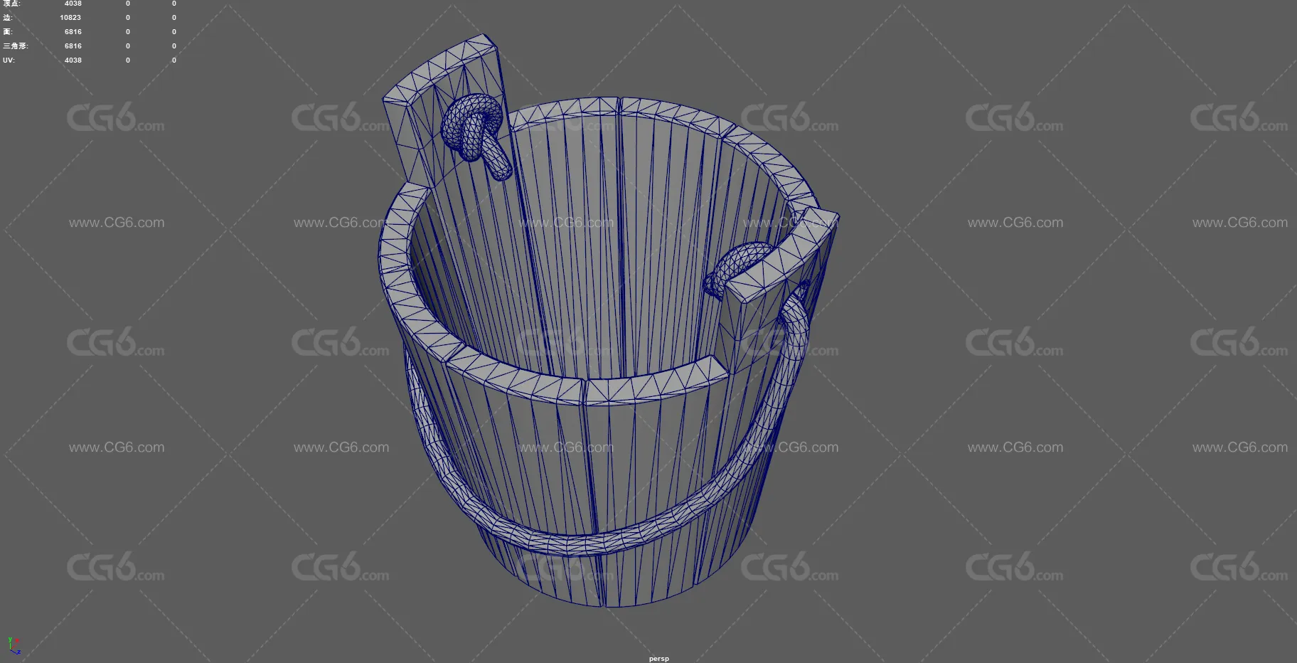 木桶 水桶 古代木桶 木制水桶 水井桶 手提木桶 古代工具 打水工具 洗脚桶 老式木桶 旧桶-14
