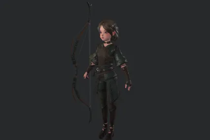 短发女孩  小武士  将士女