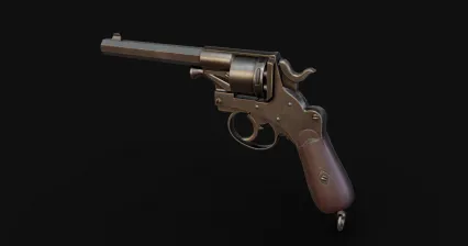 荷兰1873型左轮手枪 枪械 现代武器 转轮枪 战争武器 警用手枪3D模型