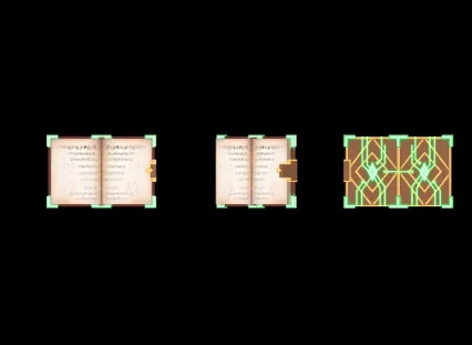 卡通魔法书 发书 古老书籍3D模型 