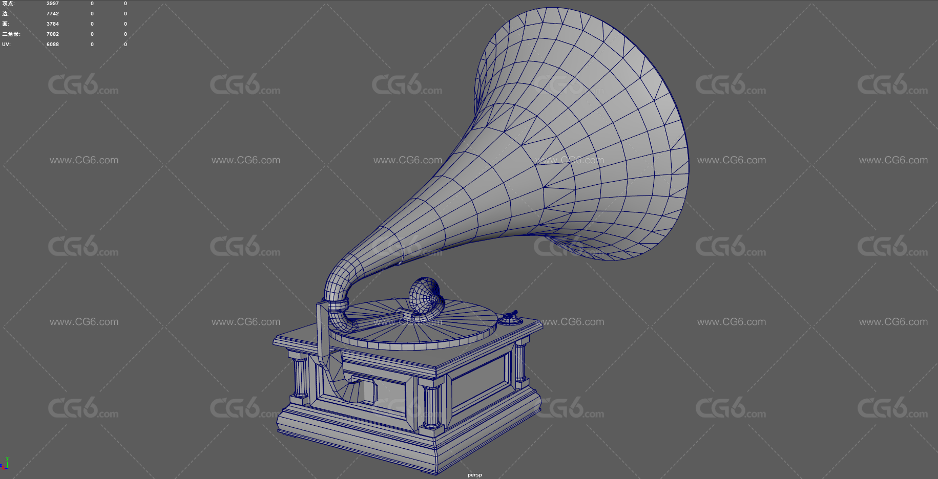 复古留声机 留声机 唱片机 音乐播放器 古董 播音器 古典唱片机 老唱片 扬声机 唱片-11