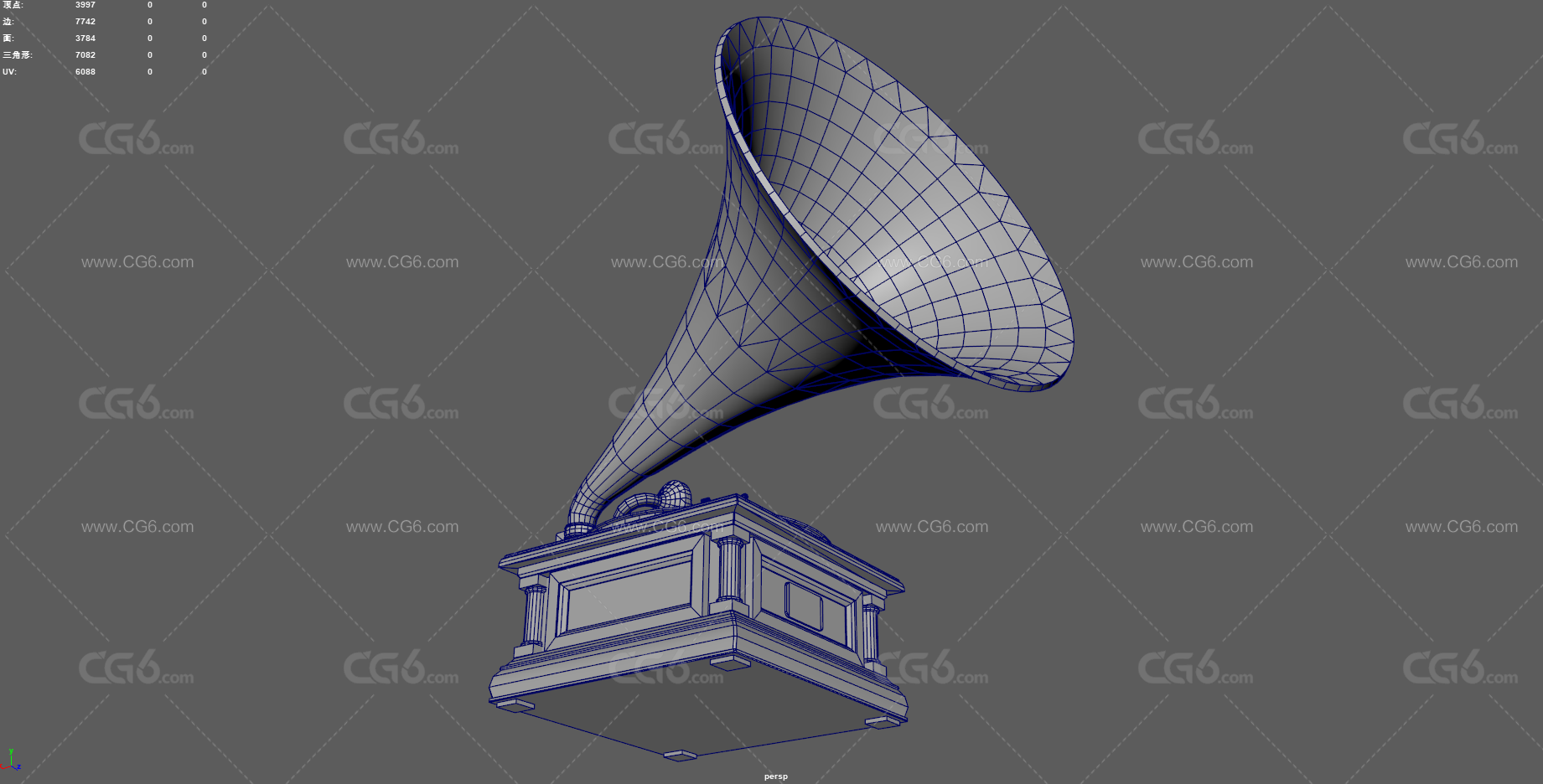 复古留声机 留声机 唱片机 音乐播放器 古董 播音器 古典唱片机 老唱片 扬声机 唱片-12