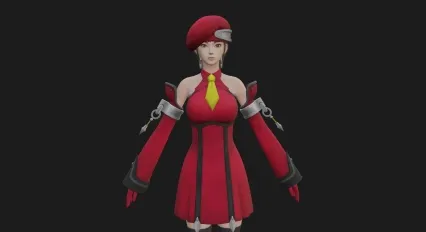 校服美女 DOA女孩 魔女 美少女战士 科幻女战士 未来女战士 时尚女孩带骨骼绑定3D模型