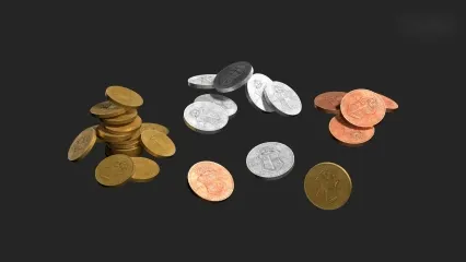 硬币 货币 钱币 金币银币铜币游戏币 古钱币 游戏道具