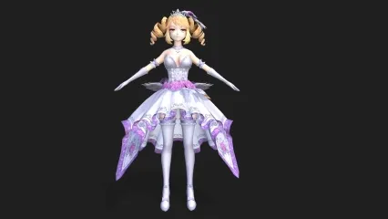 卡通动漫小萝莉 日韩美女 二次元美少女 漫画少女 卡哇伊 魔法师 小公主 盛装小女孩 性感美少女 华丽礼服 贵族小姐姐