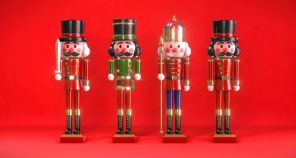 圣诞节 胡桃夹子 木偶 摆件 卫兵 玩具士兵 卡通 燕尾服士兵3D模型