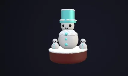 雪人宝宝 白雪人 堆雪人 圣诞雪人