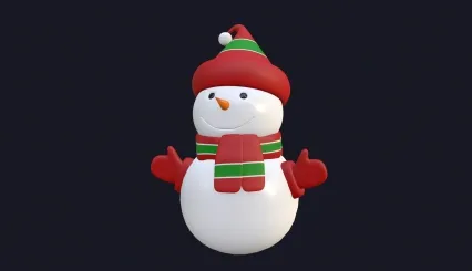 圣诞雪人 小雪人 雪球 白色雪人 雪人宝宝