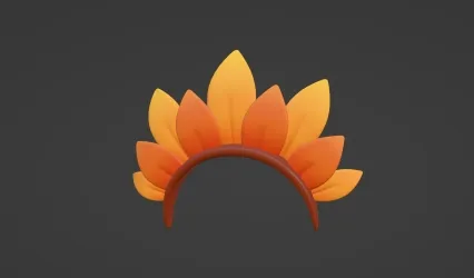 卡通花朵头带 发箍 卡通发带 头戴 头饰 可爱发箍 头花 叶子发卡