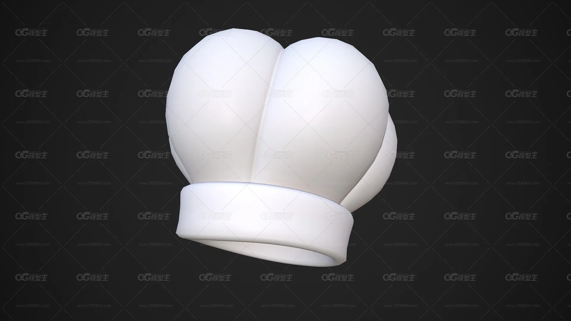 卡通厨师帽子 白色帽子 厨子帽子 大厨帽子 厨房帽子 工作服 白色高帽-1
