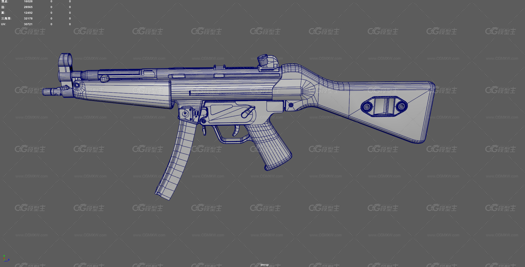 MP5冲锋枪 自动步枪 枪械 军用枪 冲锋枪 反恐枪械 轻型武器 反恐装备 MP5 武器 军事枪械-14