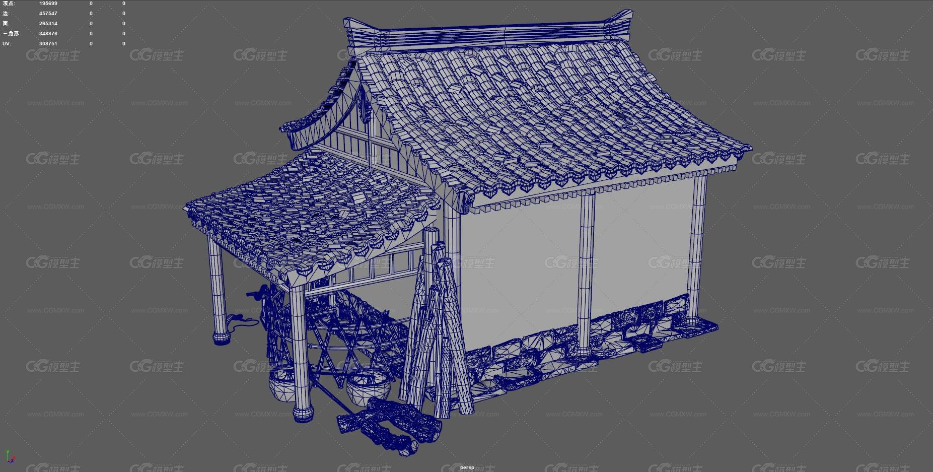 中国古墙建筑 古代建筑 古代民居 瓦房 古镇民居 古代瓦屋 古代房子 古建筑 民房 古代瓦房-17