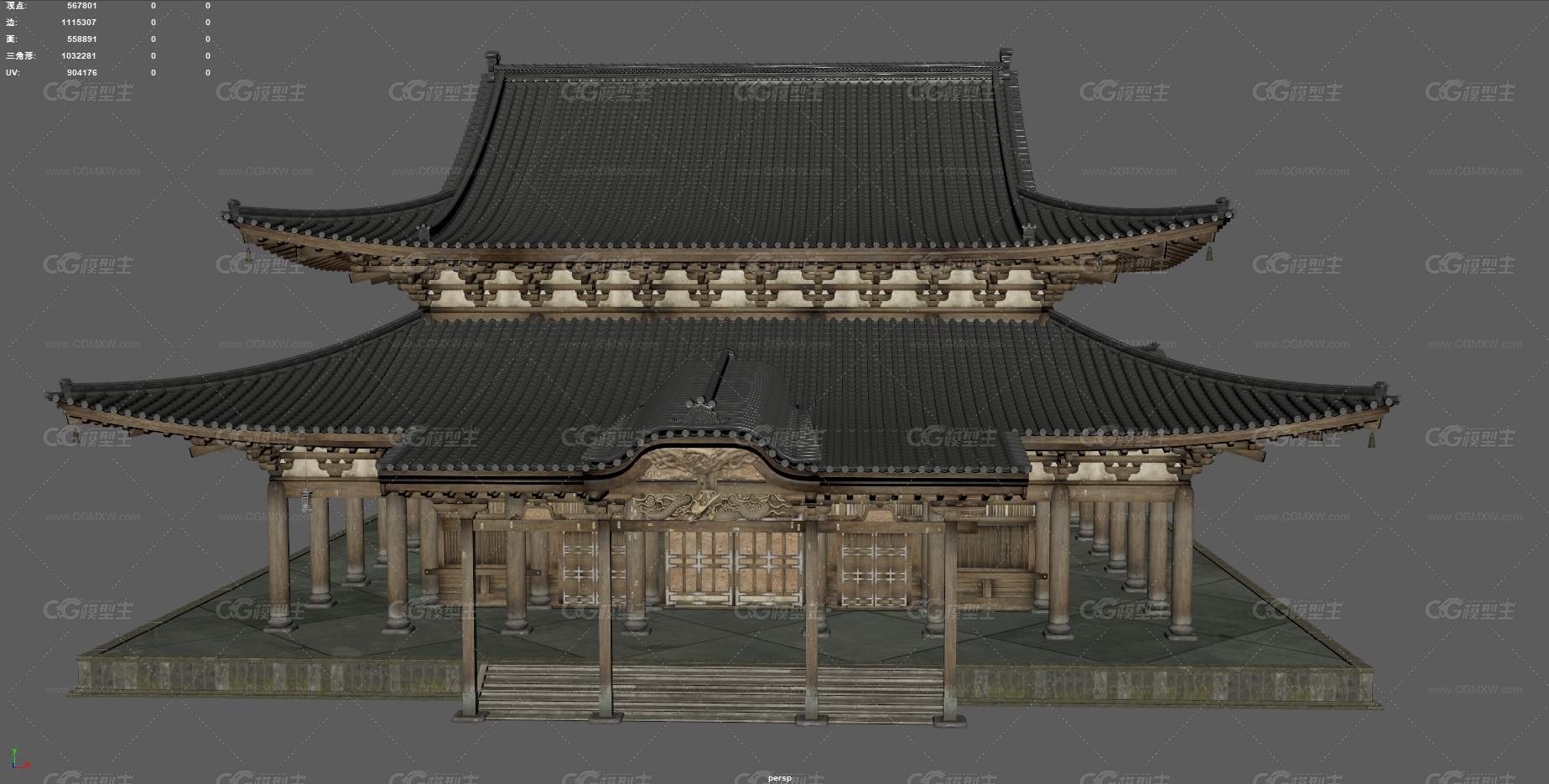 寺庙 古老大殿 楼阁 寺庙 宫殿 古代建筑 中式建筑 庭院建筑 塔楼 未央宫 庙宇 大雄宝殿 大殿-12