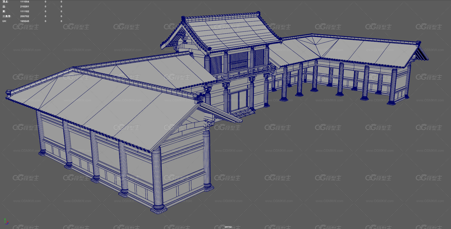 古代回廊 寺庙走廊 中式建筑 走廊 连廊 庭院走廊 古建筑 宫殿走廊 古代小院 长廊 园林建筑-15