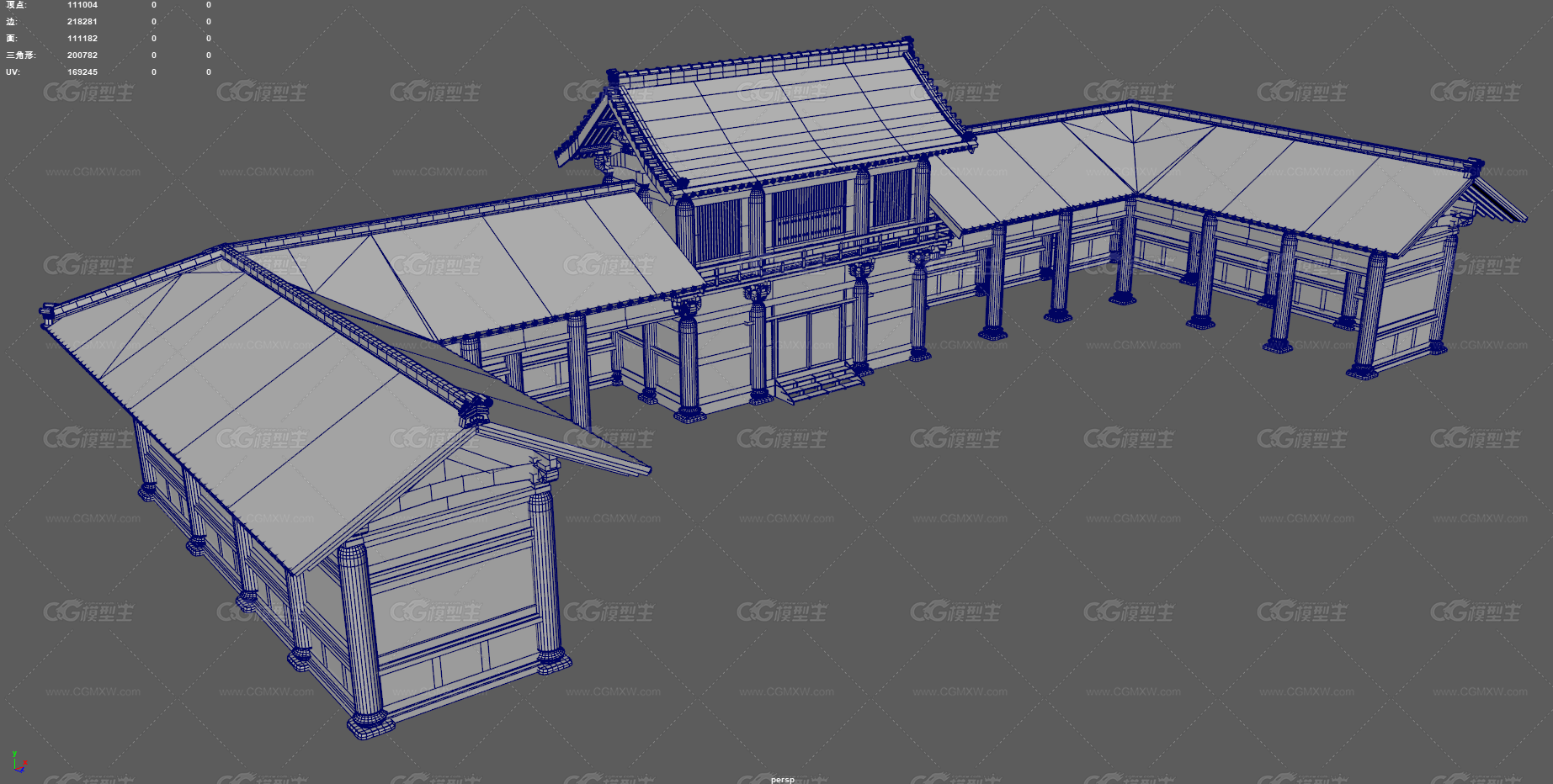 古代回廊 寺庙走廊 中式建筑 走廊 连廊 庭院走廊 古建筑 宫殿走廊 古代小院 长廊 园林建筑-13