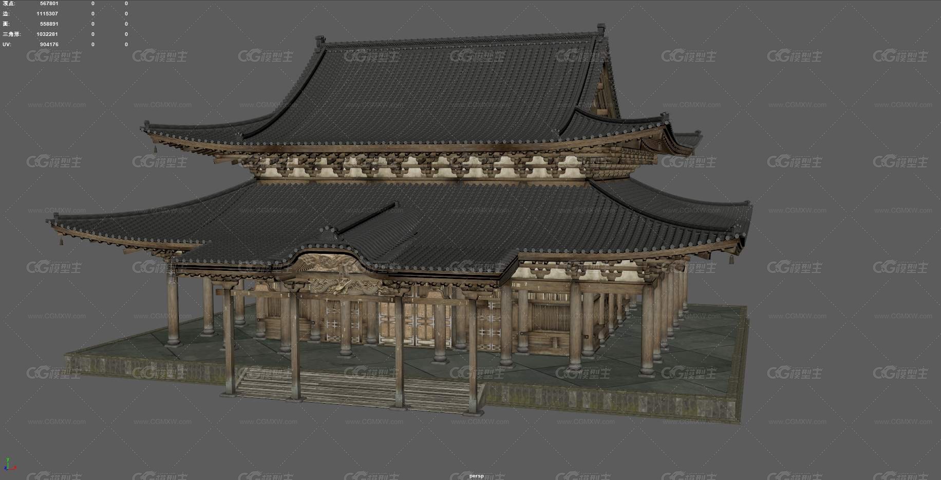 寺庙 古老大殿 楼阁 寺庙 宫殿 古代建筑 中式建筑 庭院建筑 塔楼 未央宫 庙宇 大雄宝殿 大殿-4