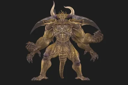 魔王 混沌首领 魔兽 异兽  次时代恶魔 死神 大BOSS 鬼怪 妖魔带骨骼绑定动画 