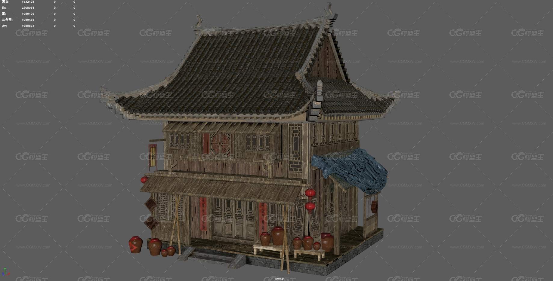 古代酒馆 中式建筑 酒店 酒坊 游戏酒铺 酒家 古代房屋 古代客栈 茶楼 驿站 古建筑 古代饭馆-9
