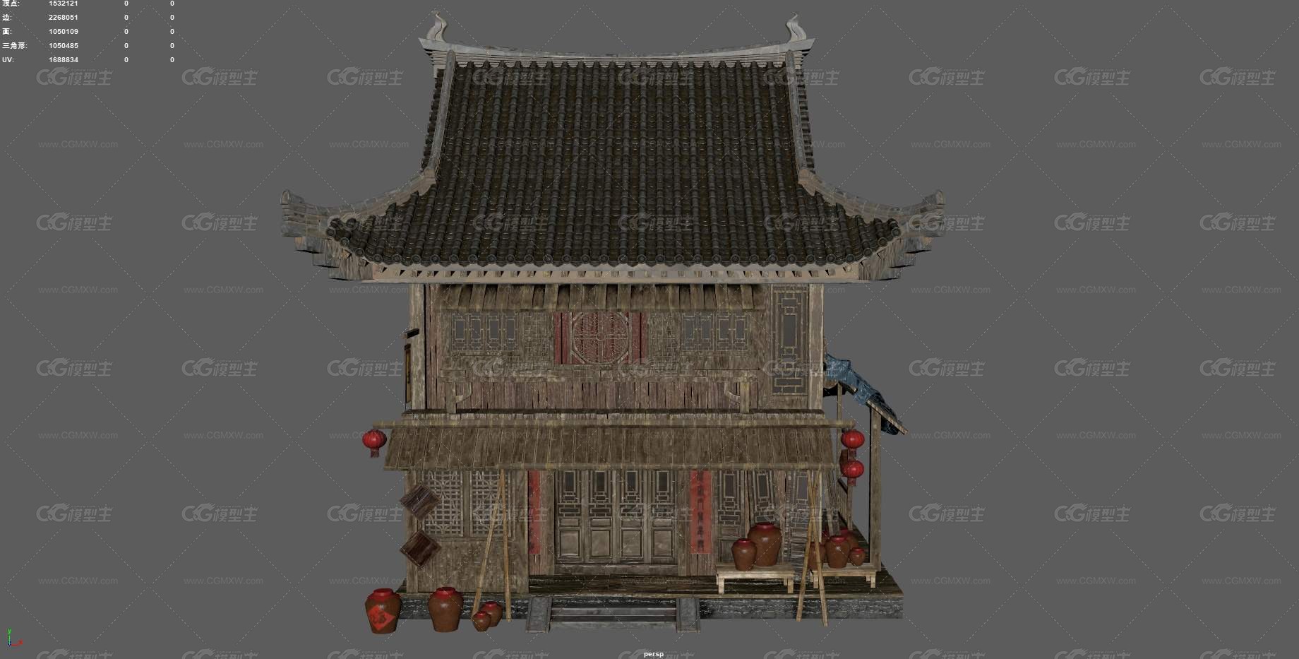 古代酒馆 中式建筑 酒店 酒坊 游戏酒铺 酒家 古代房屋 古代客栈 茶楼 驿站 古建筑 古代饭馆-4