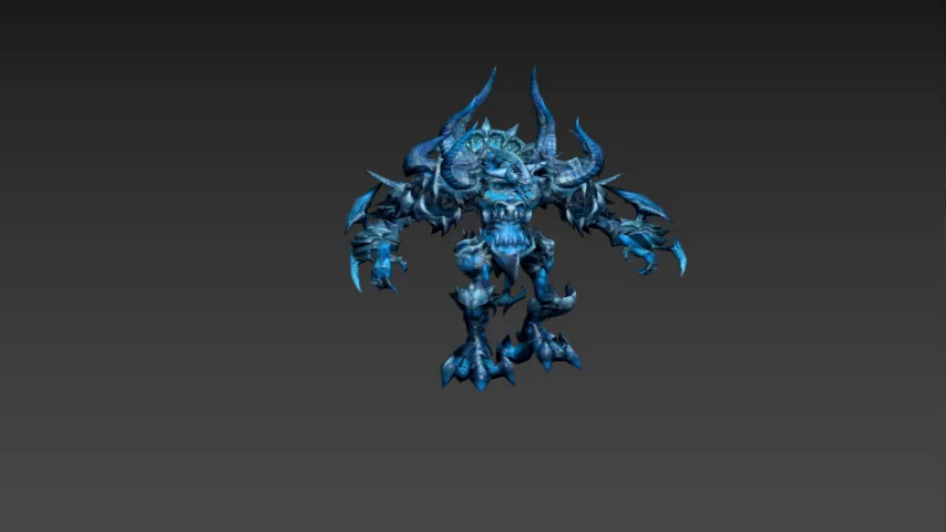 恶魔王子 魔兽 鬼怪恶魔动画模型