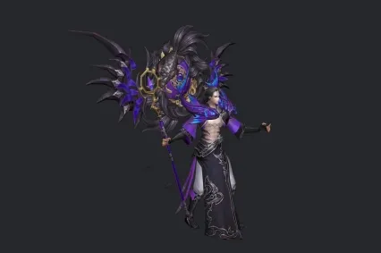 黑暗法师 魔法男子  蝙蝠黑魔人 动画模型