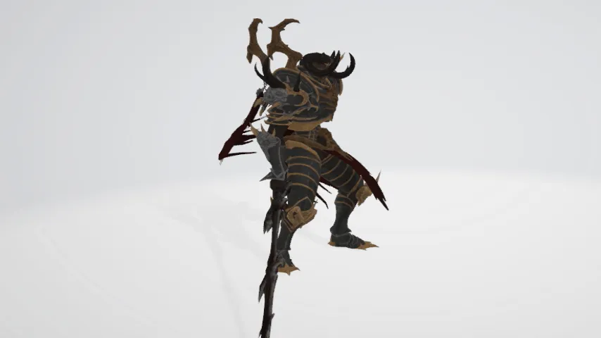 死亡剑士  士兵 侍卫 魔将剑士动画模型