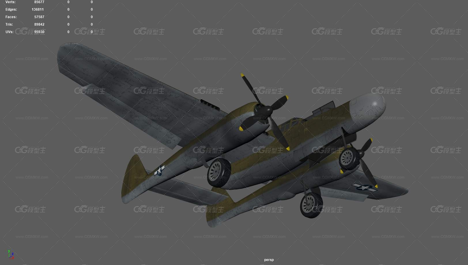 P-61战斗机 黑寡妇飞机 二战轰炸机 二战飞机 轰炸机 运输机 飞行堡垒 战斗机 老式轰炸机 -7