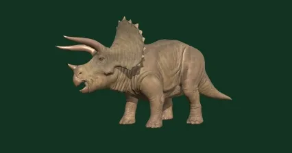 三角龙 恐龙 侏罗纪恐龙 远古生物 爬行动物 侏罗纪动物 白垩纪 史前恐龙 