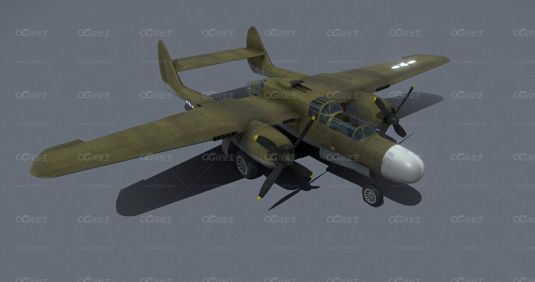 P-61战斗机 黑寡妇飞机 二战轰炸机 二战飞机 轰炸机 运输机 飞行堡垒 战斗机 老式轰炸机 -2