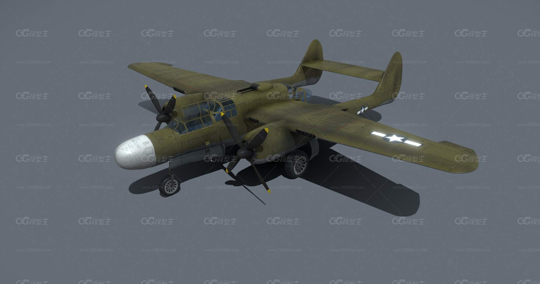 P-61战斗机 黑寡妇飞机 二战轰炸机 二战飞机 轰炸机 运输机 飞行堡垒 战斗机 老式轰炸机 -1