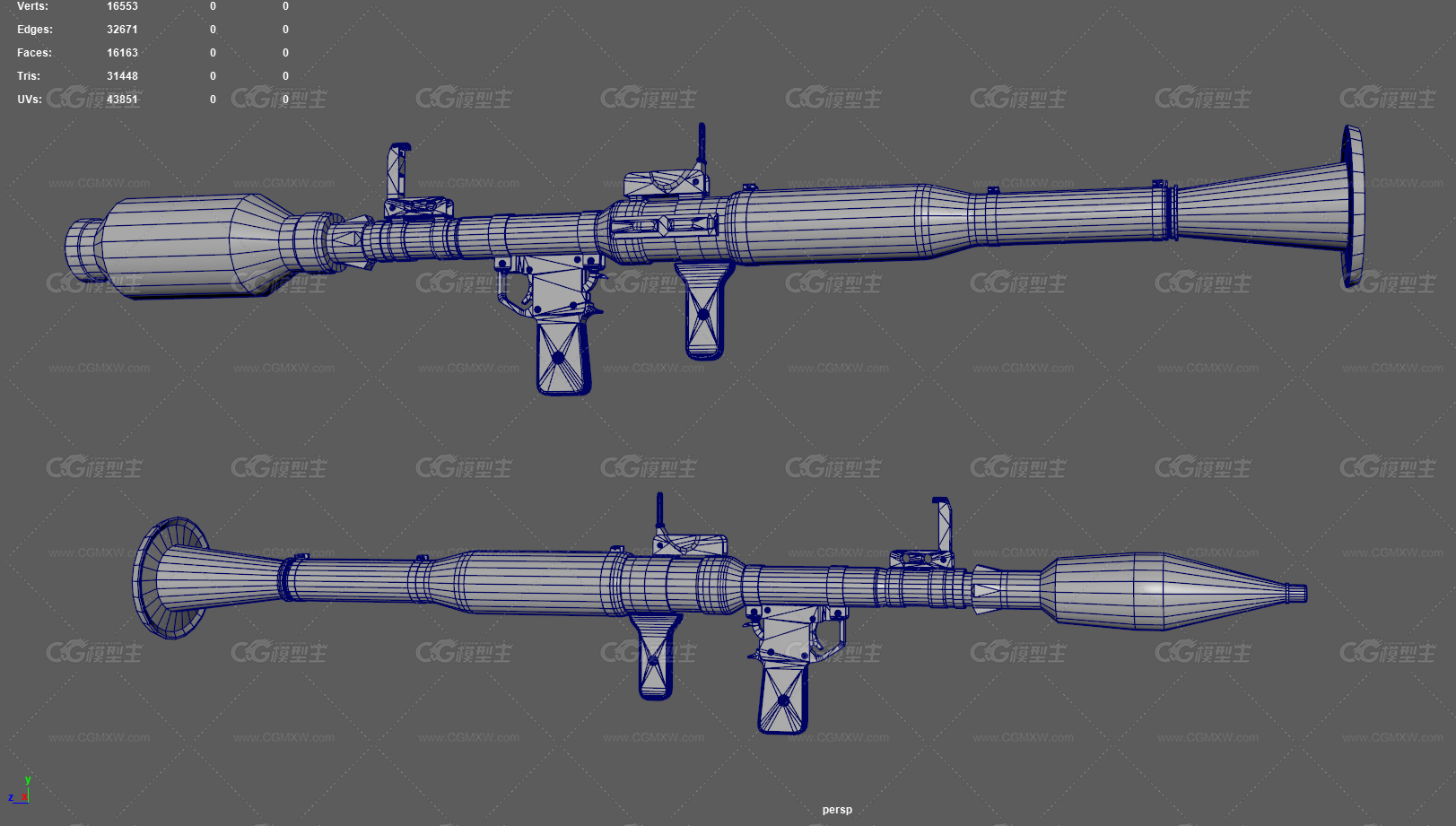 RPG7 火箭筒 便携式火箭筒 反坦克火箭筒 火箭发射器 重武器 现代武器 反坦克导弹 军用火箭筒-11