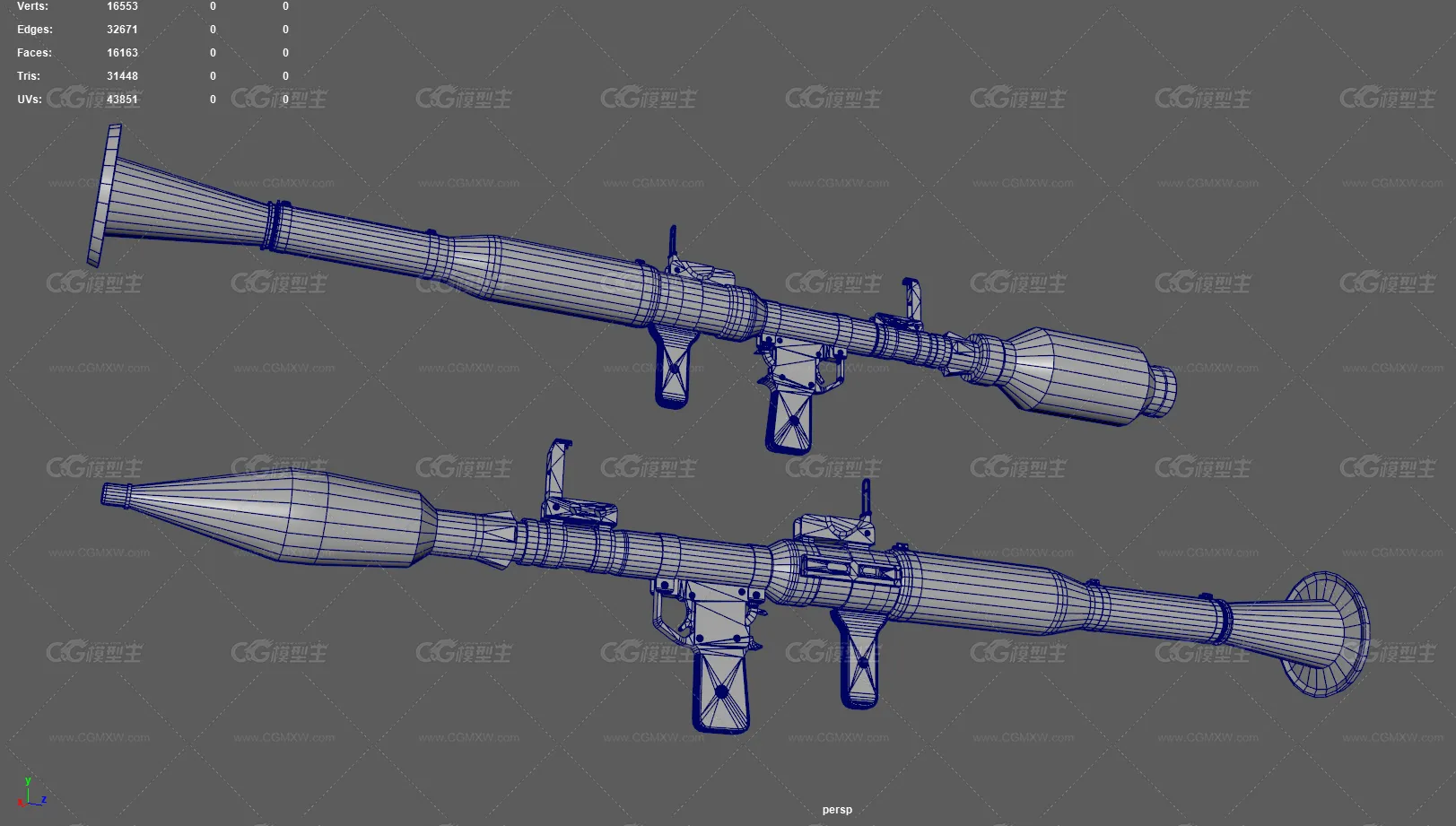 RPG7 火箭筒 便携式火箭筒 反坦克火箭筒 火箭发射器 重武器 现代武器 反坦克导弹 军用火箭筒-13