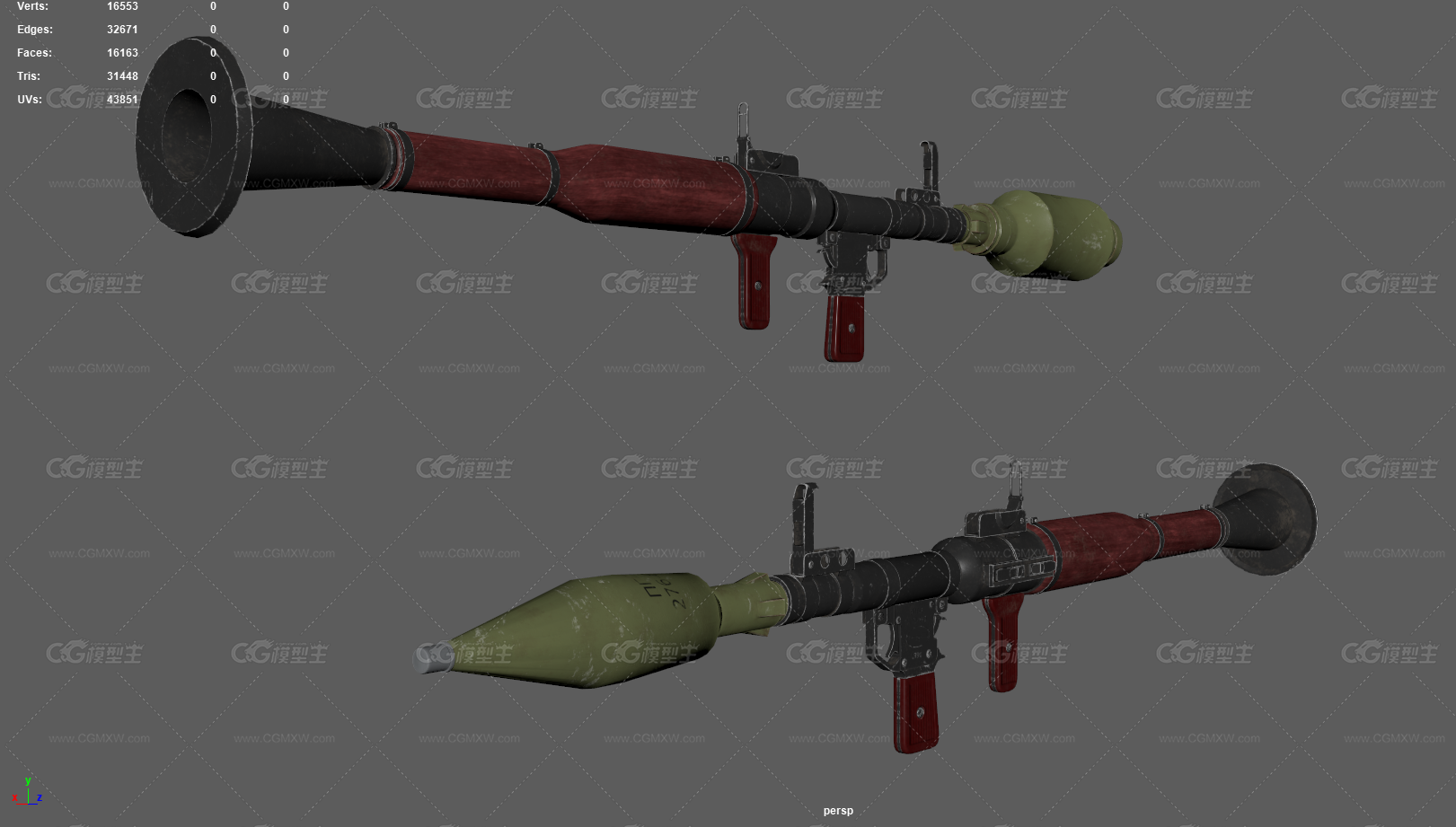 RPG7 火箭筒 便携式火箭筒 反坦克火箭筒 火箭发射器 重武器 现代武器 反坦克导弹 军用火箭筒-4