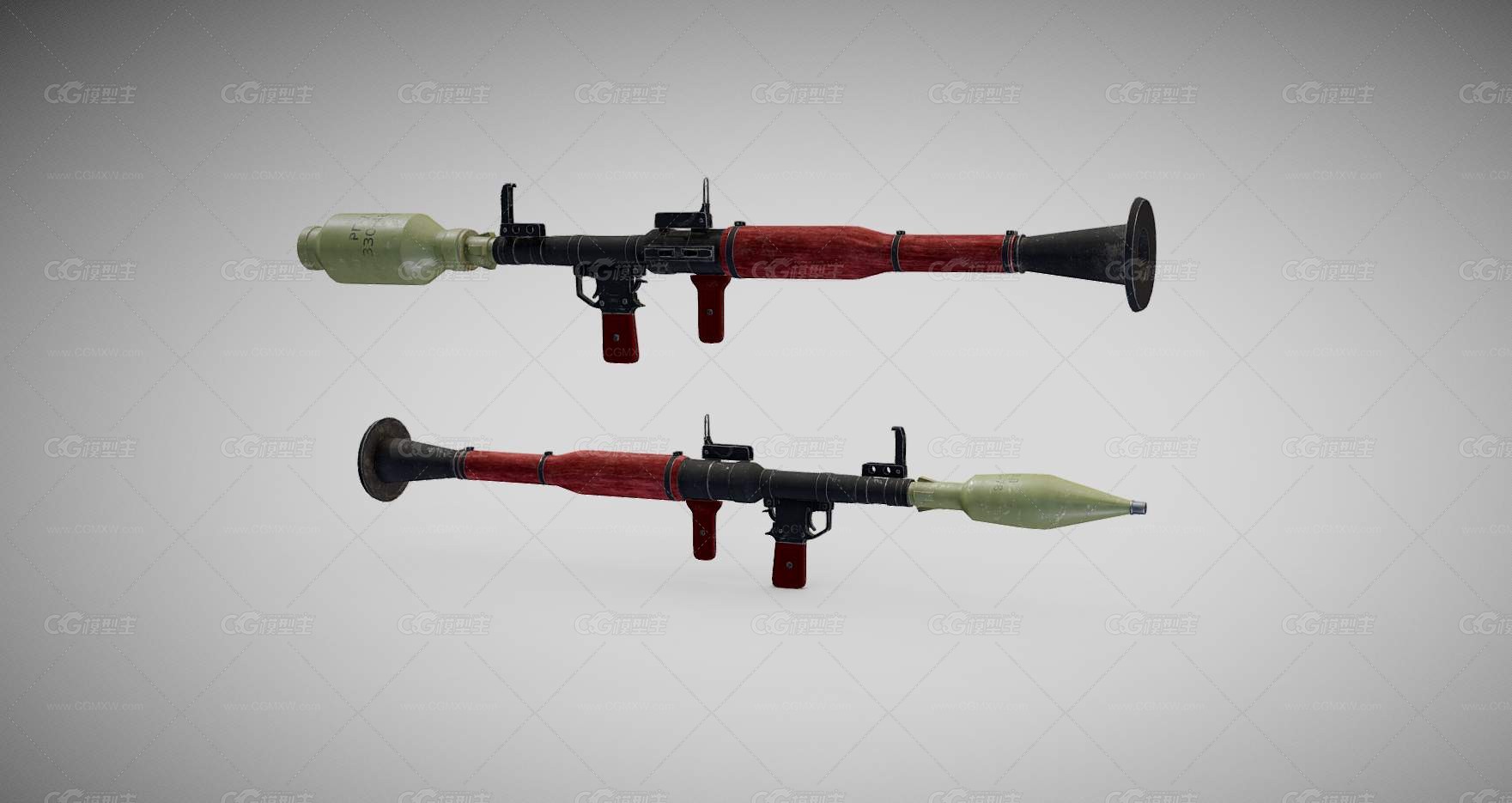 RPG7 火箭筒 便携式火箭筒 反坦克火箭筒 火箭发射器 重武器 现代武器 反坦克导弹 军用火箭筒-2