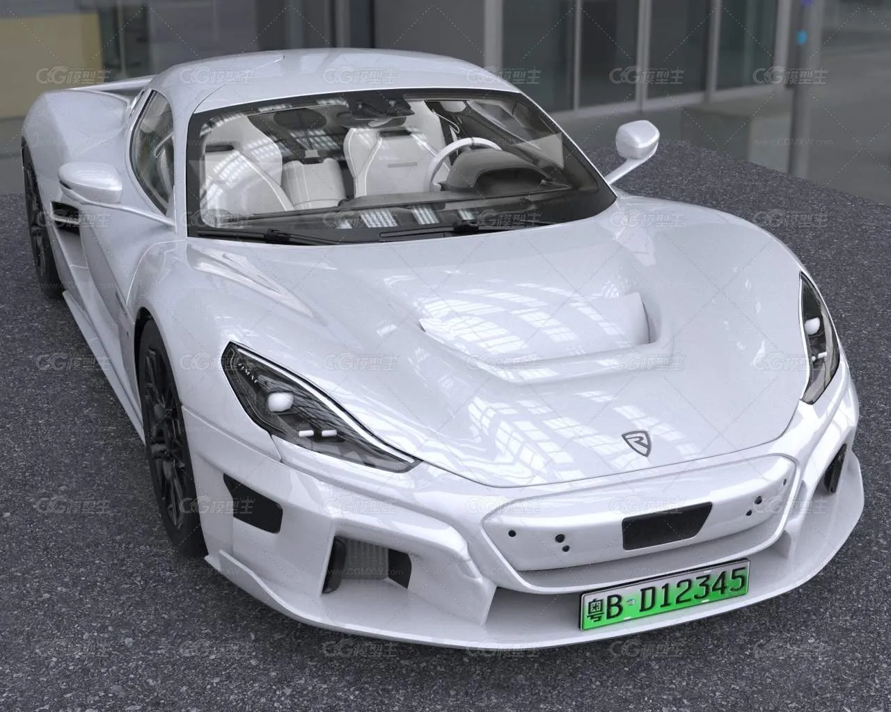 纯电动超级跑车汽车RimacNevera超跑-2