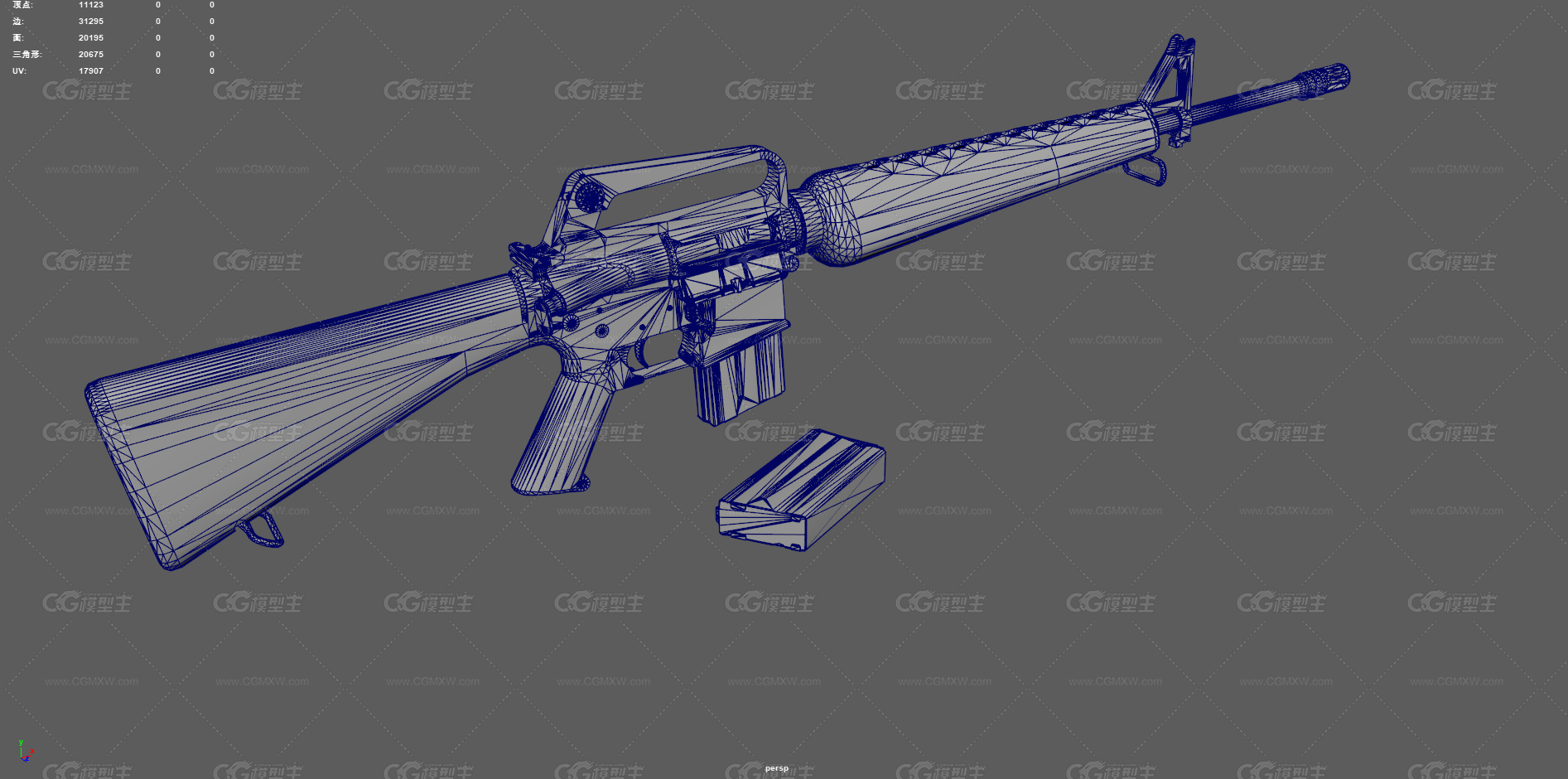 M16A1步枪 突击步枪 自动步枪 枪械 武器 小口径步枪 军事武器 越战武器 美军步枪 美式步枪-12