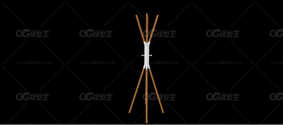 木制衣服架子   生活用品  真实的-1