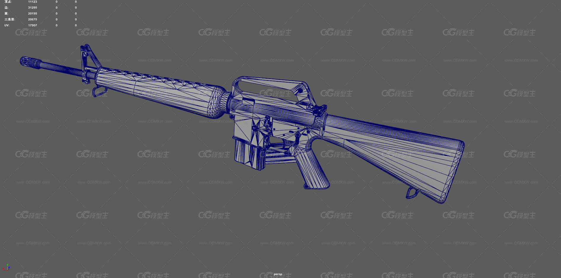 M16A1步枪 突击步枪 自动步枪 枪械 武器 小口径步枪 军事武器 越战武器 美军步枪 美式步枪-15