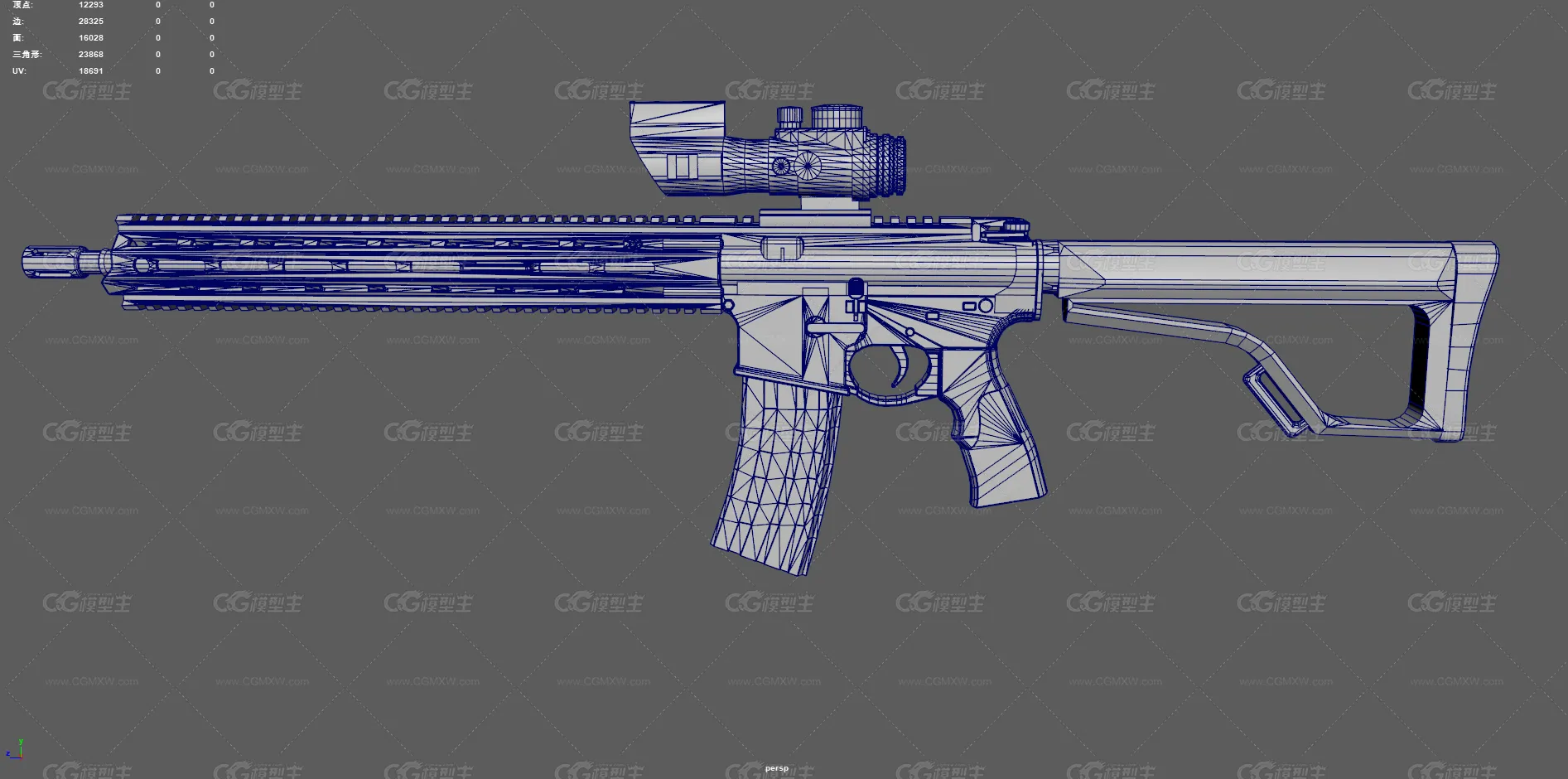 突击步枪 武器 AR15自动步枪 枪械 卡宾枪 现代武器 军事武器 战术版步枪 红点瞄准镜 美国枪支-19