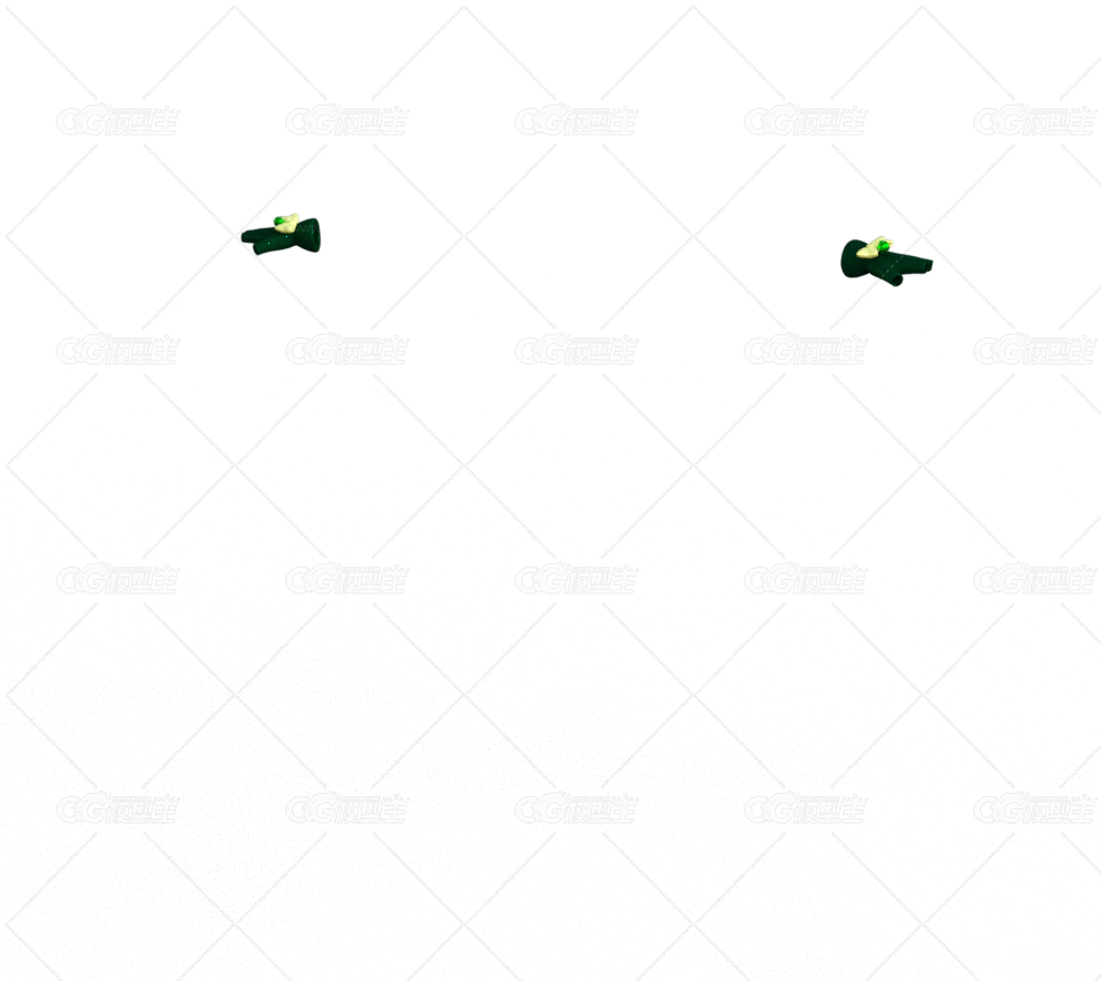 绿色手套 衣服穿戴 装饰品 骨骼绑定 写实-1