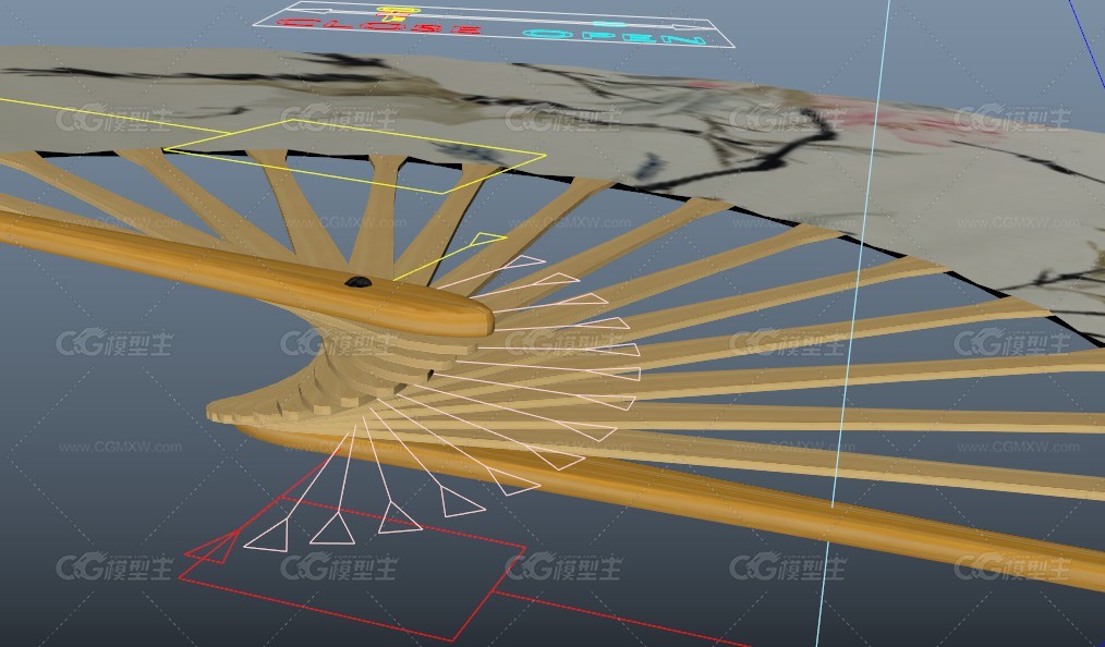 maya折扇绑定-10