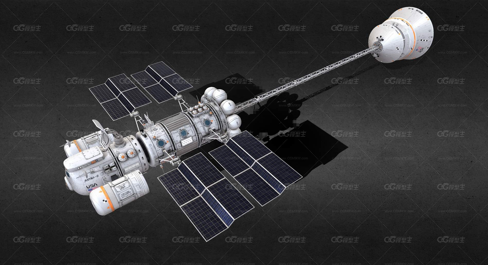 科幻飞船 科幻空间站 宇宙飞船 太空飞船 航天器 太空空间站 飞船 科幻堡垒 母舰 太空移民 -2