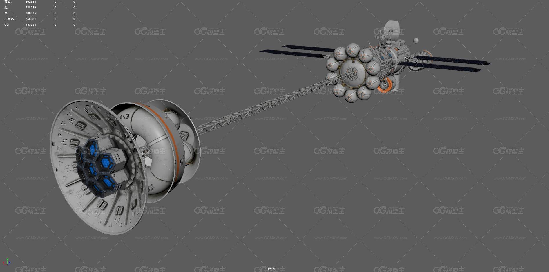 科幻飞船 科幻空间站 宇宙飞船 太空飞船 航天器 太空空间站 飞船 科幻堡垒 母舰 太空移民 -10