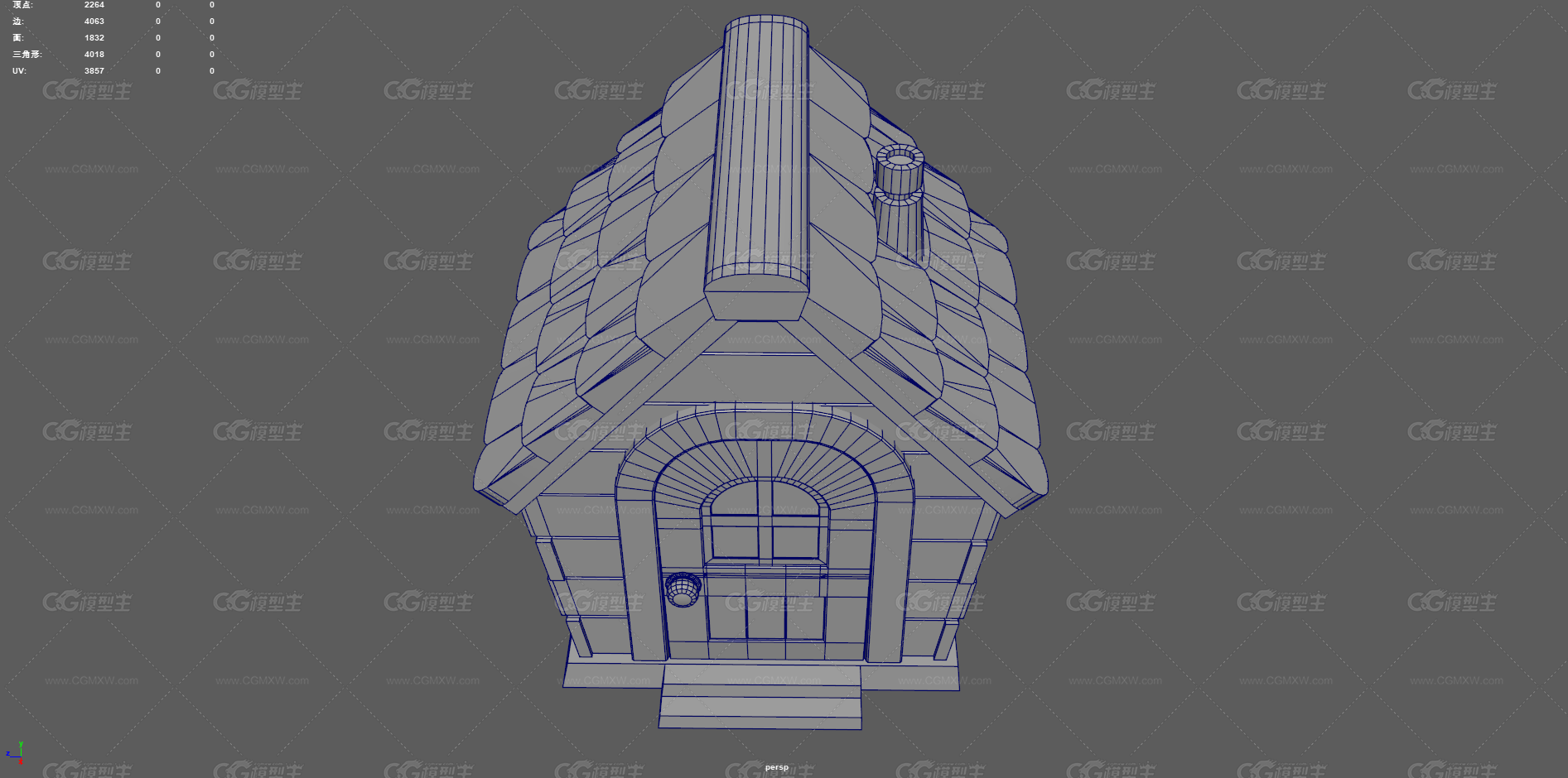 卡通小屋 红色小屋 红瓦小屋 卡通木屋 Q版小屋 小房子 Q版建筑 卡通建筑 动物饲养场 蘑菇小屋-10