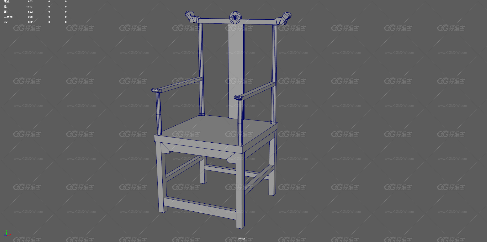 太师椅 椅子 老式家具 古代椅子 古风家具 实木家具 木椅 中式家具 东方传统椅子 靠背椅 古典椅子-10